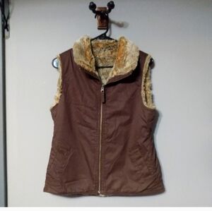 Gap faux fur vest